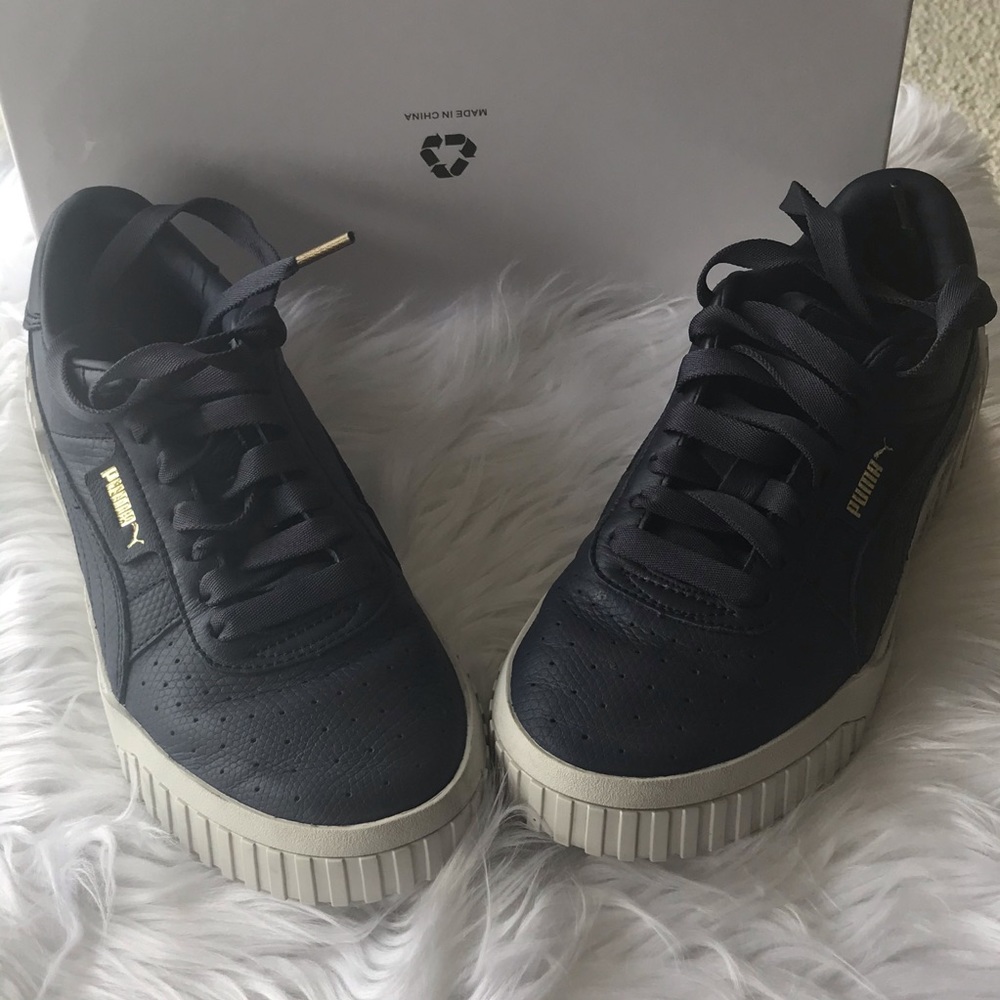 Puma Cali Emboss Leather Sneakers - Picture 7 of 8